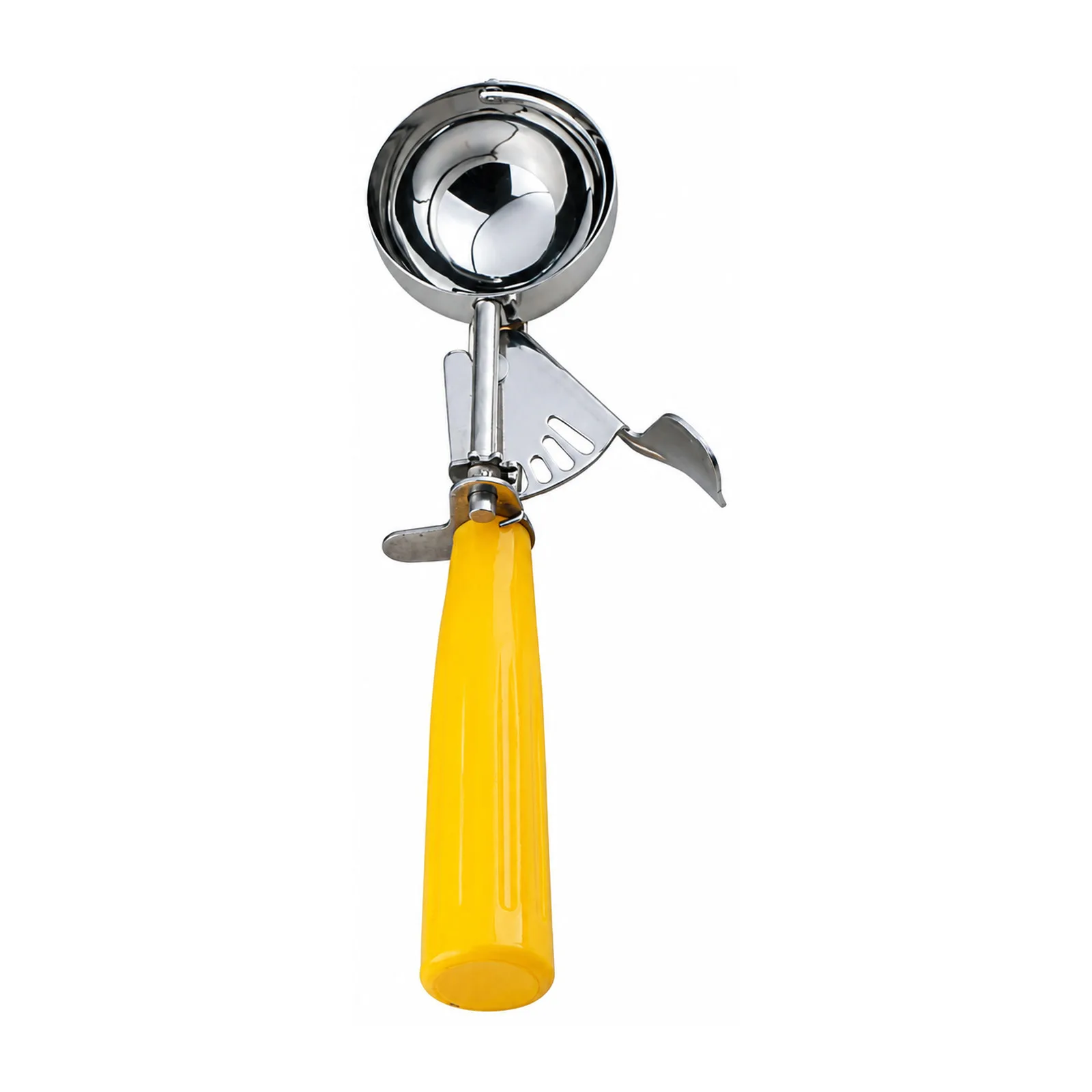 2 oz Ice Cream Disher with Yellow Plastic Handle (Size 20)