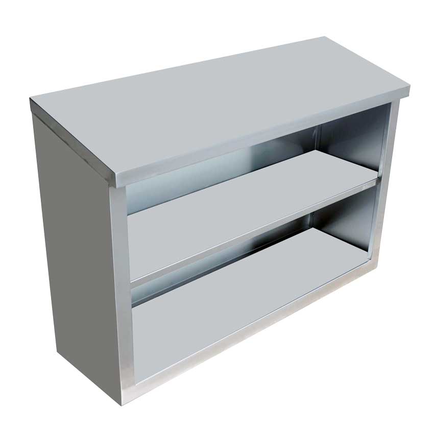 15″ x 36″ x 32.5″ Stainless Steel Open Wall Cabinet