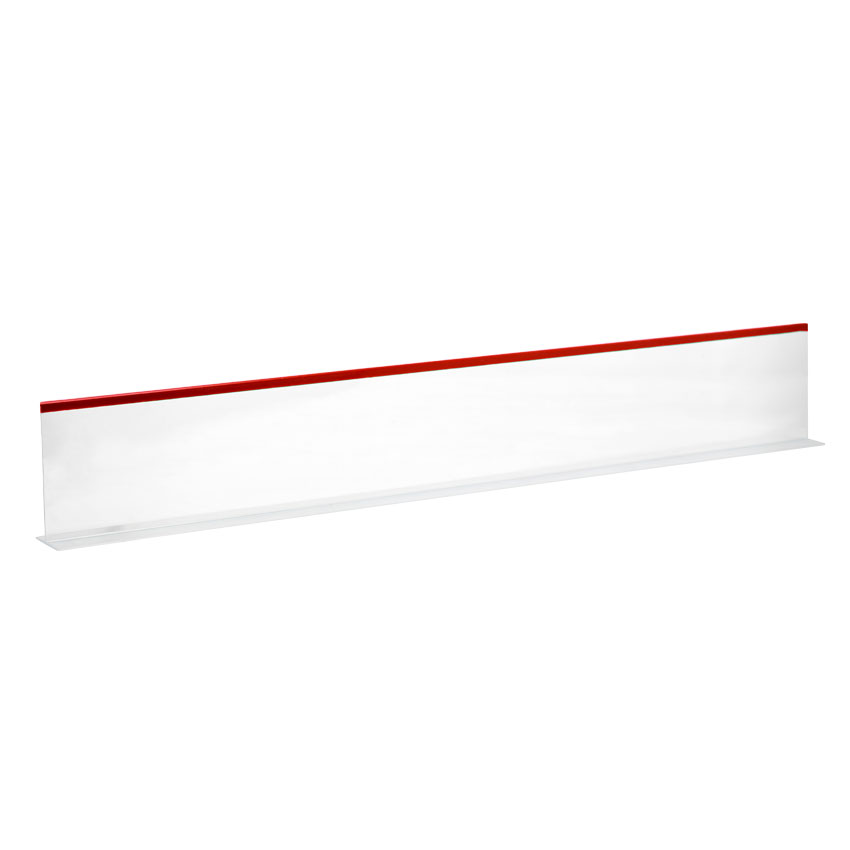 5″ x 30″ Clear Divider with Red Beading