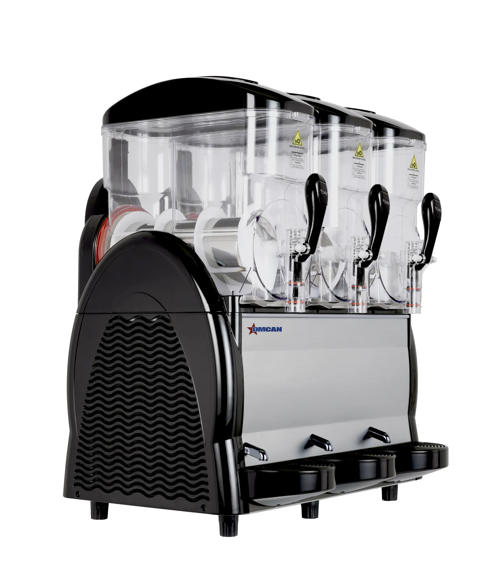 3 x 3 Gallon (3 x 12 L) Triple Bowl Slushy Machine / Frozen Beverage Dispenser