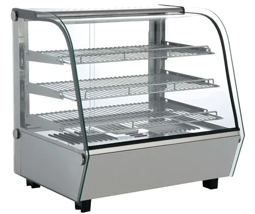 27″ Countertop Display Warmer, 3 Shelves, Front Curved Glass, Full-Service, 4.24 cu. ft. (120 L) Capacity