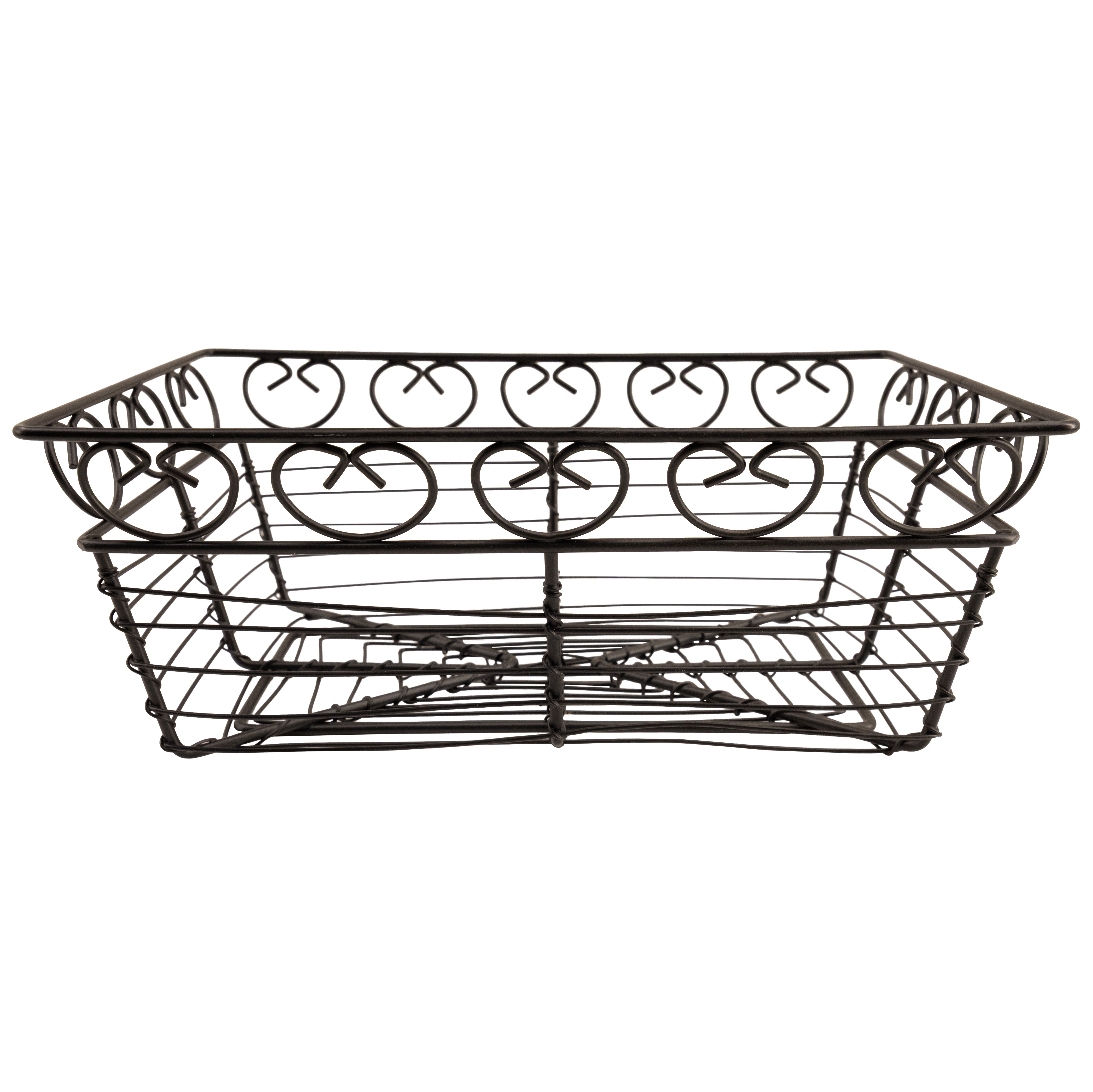 9" x  6" x 3" Rectagular Wire Serving Basket