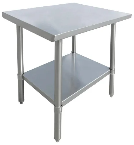 24″ x 24″ 20 Gauge 430 All Stainless Steel Worktable