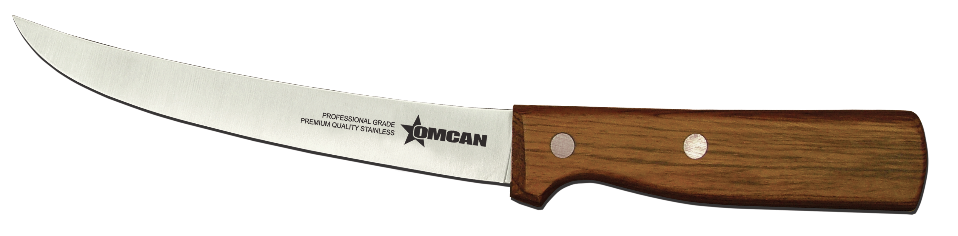 6" Curved Blade Boning Knife with Wood Handle