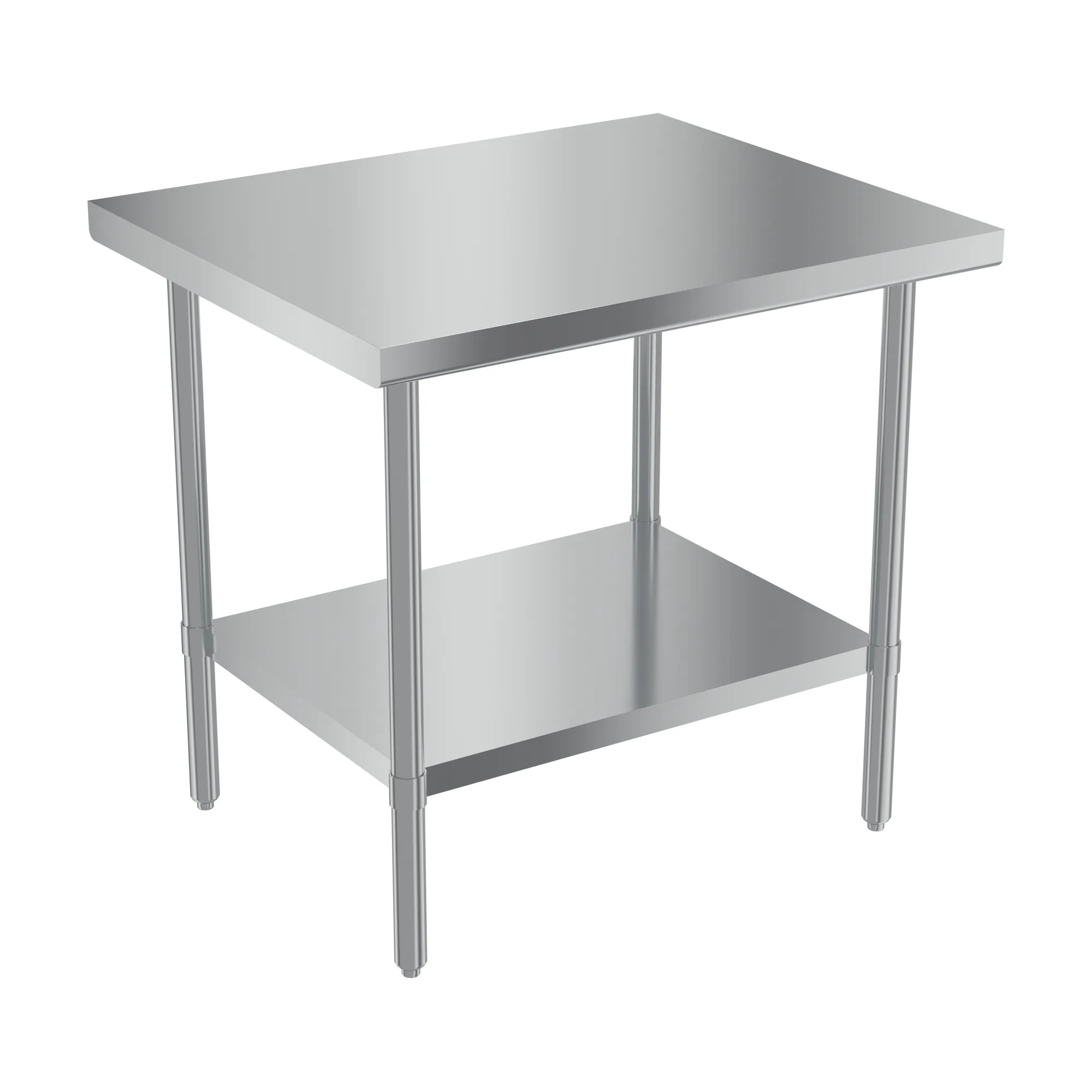 30″ x 36″ 20 Gauge 430 All Stainless Steel Work Table