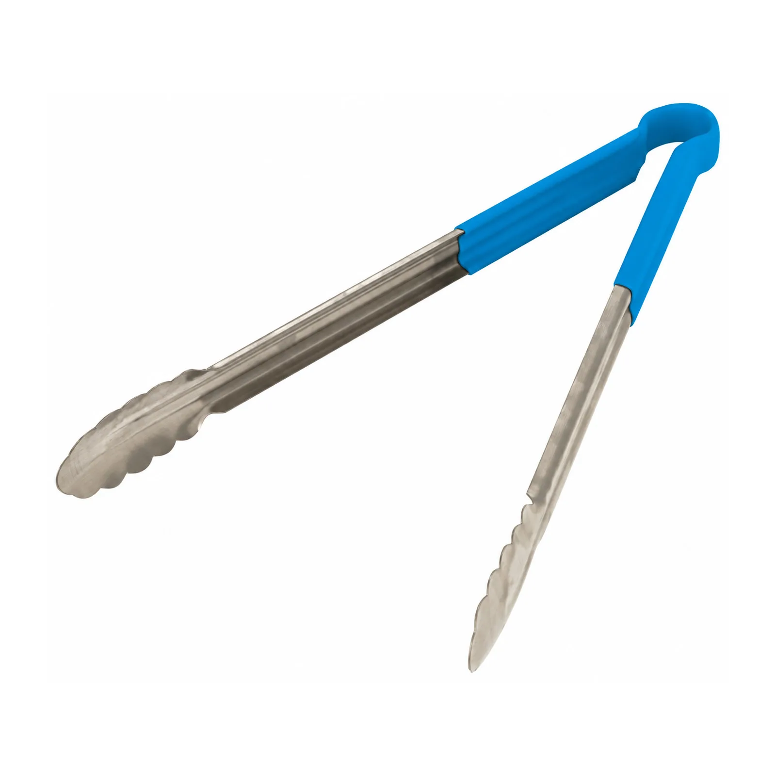 16″ Heavy-Duty Utility Tongs with Blue Plastic Handle