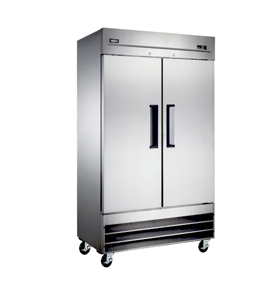 40″ Two (2) Door Reach In Freezer, 26.5 cu. ft. (750 L), Stainless Steel