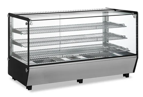 48″ Countertop Display Warmer, 3 Shelves, Square-Glass, Full-Service, 7.1 cu. ft. (202 L) Capacity – 110 V, 1650 W