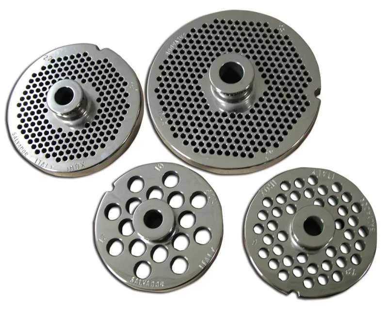 European Style #32 stainless steel plate with hub, 10 mm (3/8″) – three notches / round