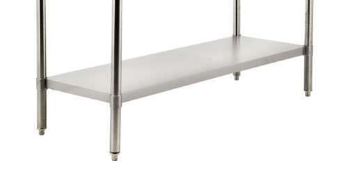 30″ x 72″ Stainless Steel Undershelf for 19146, 44347 and 47699 All Stainless Steel Work Table