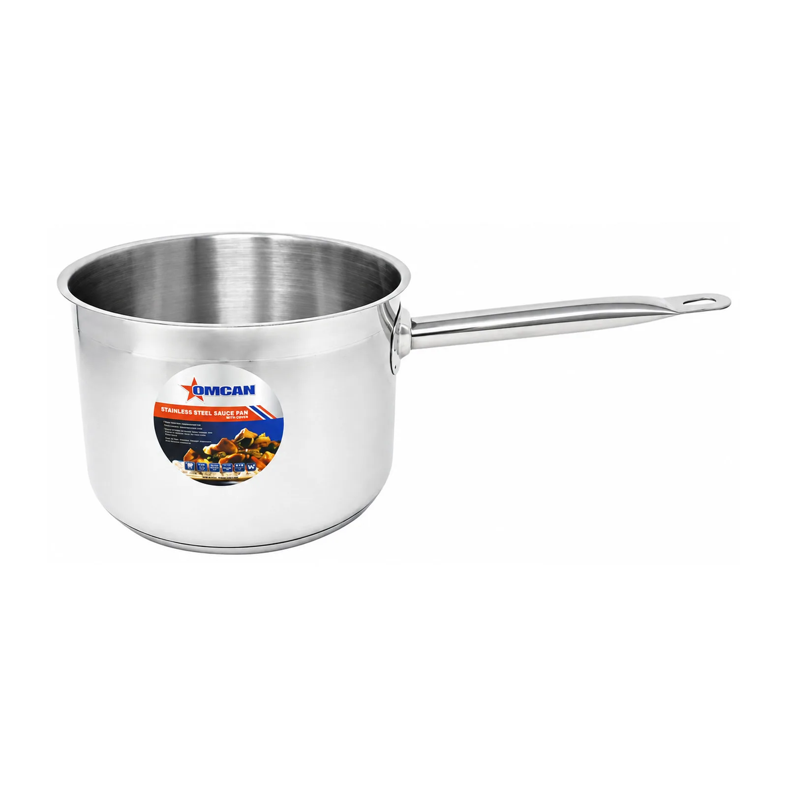 4.5 qt Stainless Steel Sauce Pan with Lid and Handle