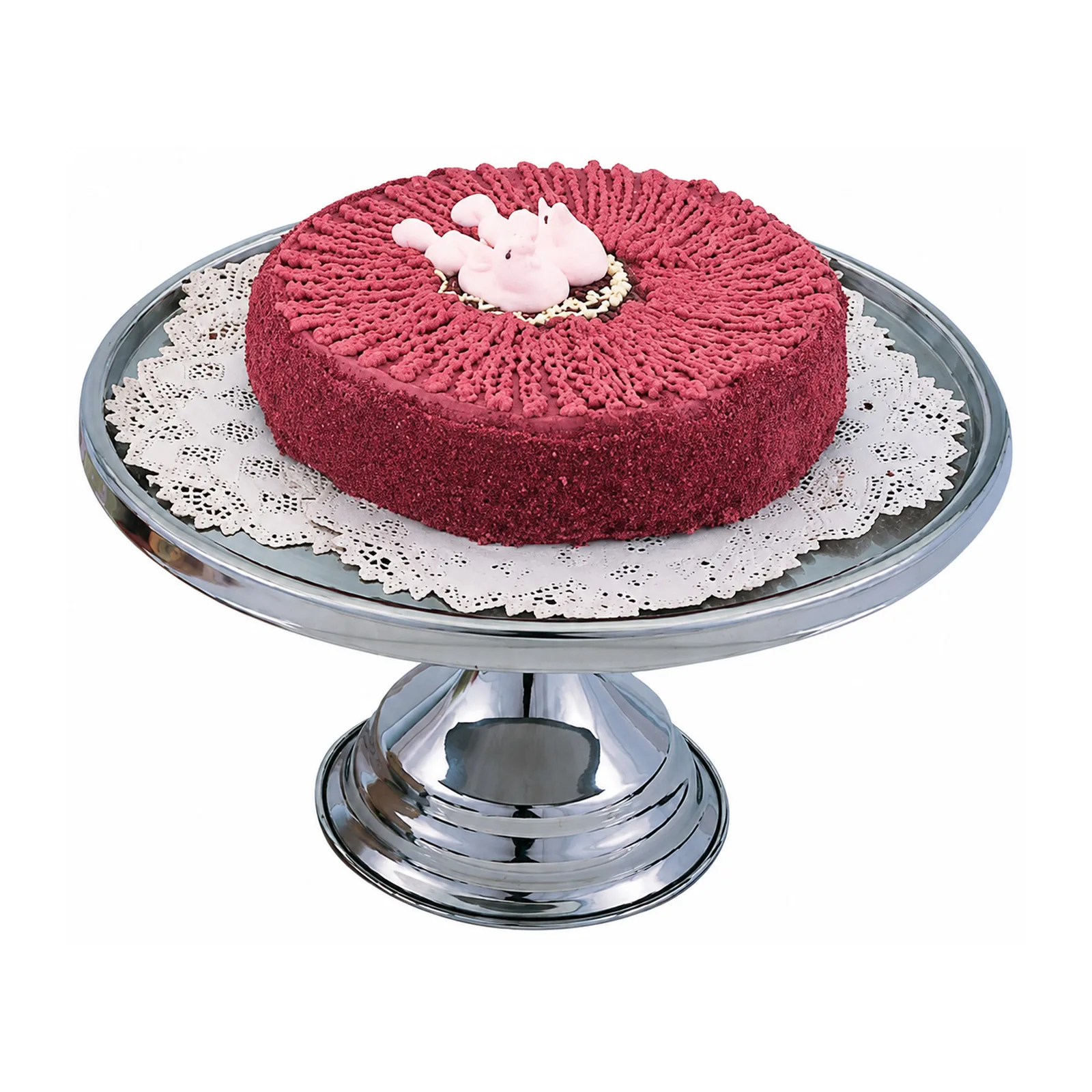 13″ Stainless Steel Cake / Pizza Stand with Mirror Finish