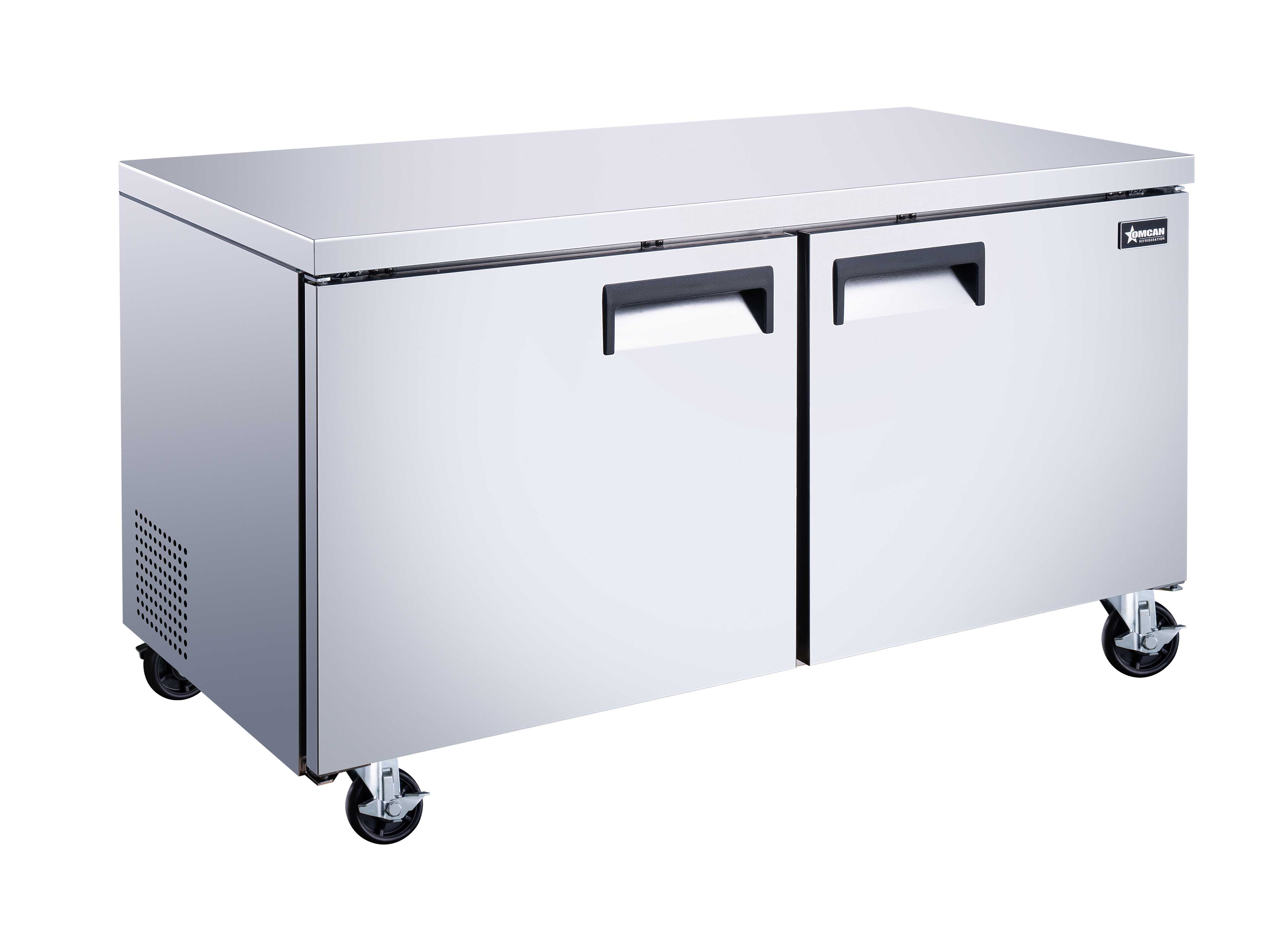 60″ Two (2) Door Undercounter Freezer, 15 cu.ft. (425 L), Stainless Steel