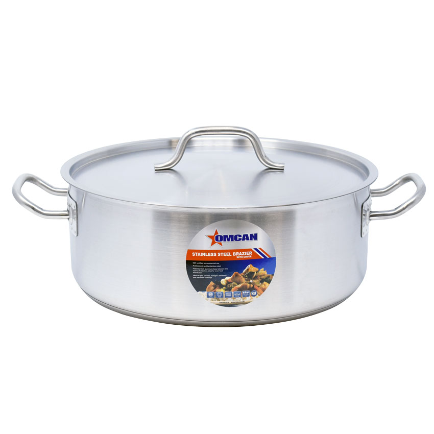 15 QT Stainless Steel Brazier with Cover