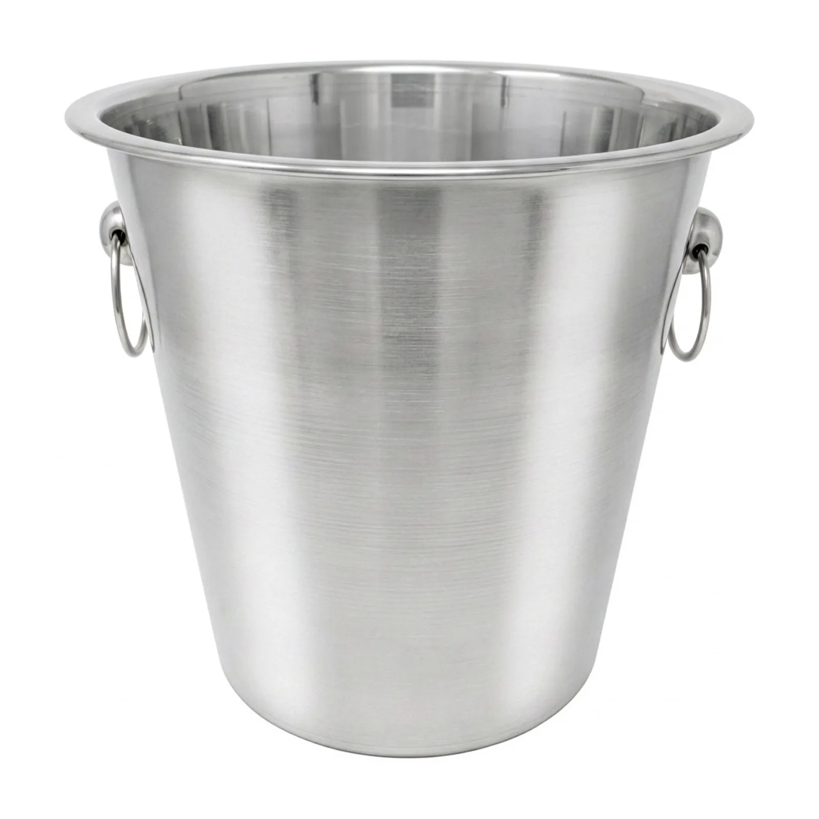 4 qt Stainless Steel Wine Bucket with Ring Handle
