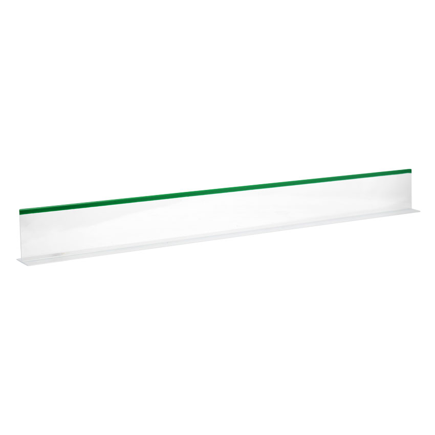 3″ x 30″ Clear Divider with Green Beading