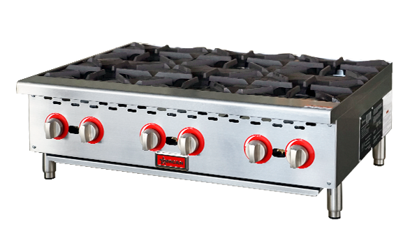 36″ Hot Plate with 6 Burners