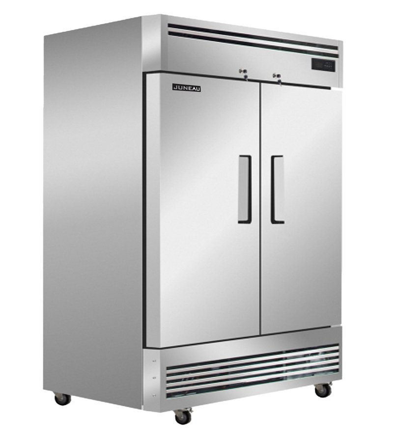 Juneau 54″ Reach-in Freezer 2-Door Stainless Steel 39 cu. ft. Capacity, 115 V, 630 W