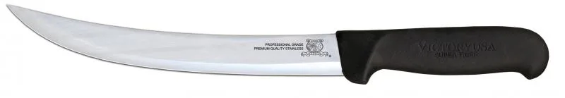 10″ Breaking Knife with Black Super Fiber Handle