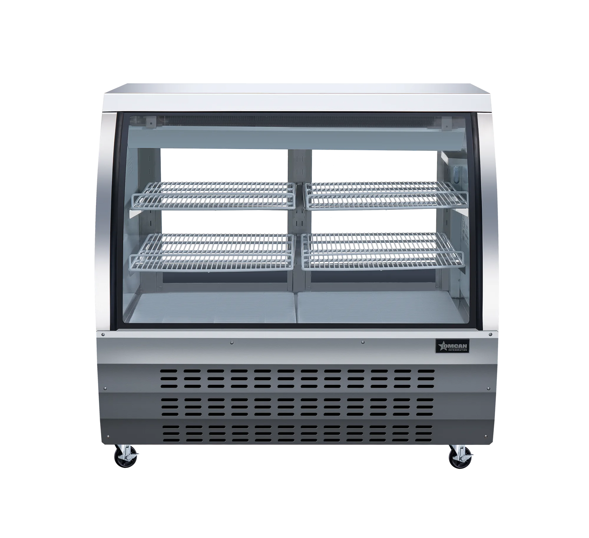 47″ Two (2) Shelf Floor Refrigerated Display Case, 18 cu. ft. (508 L), Stainless Steel