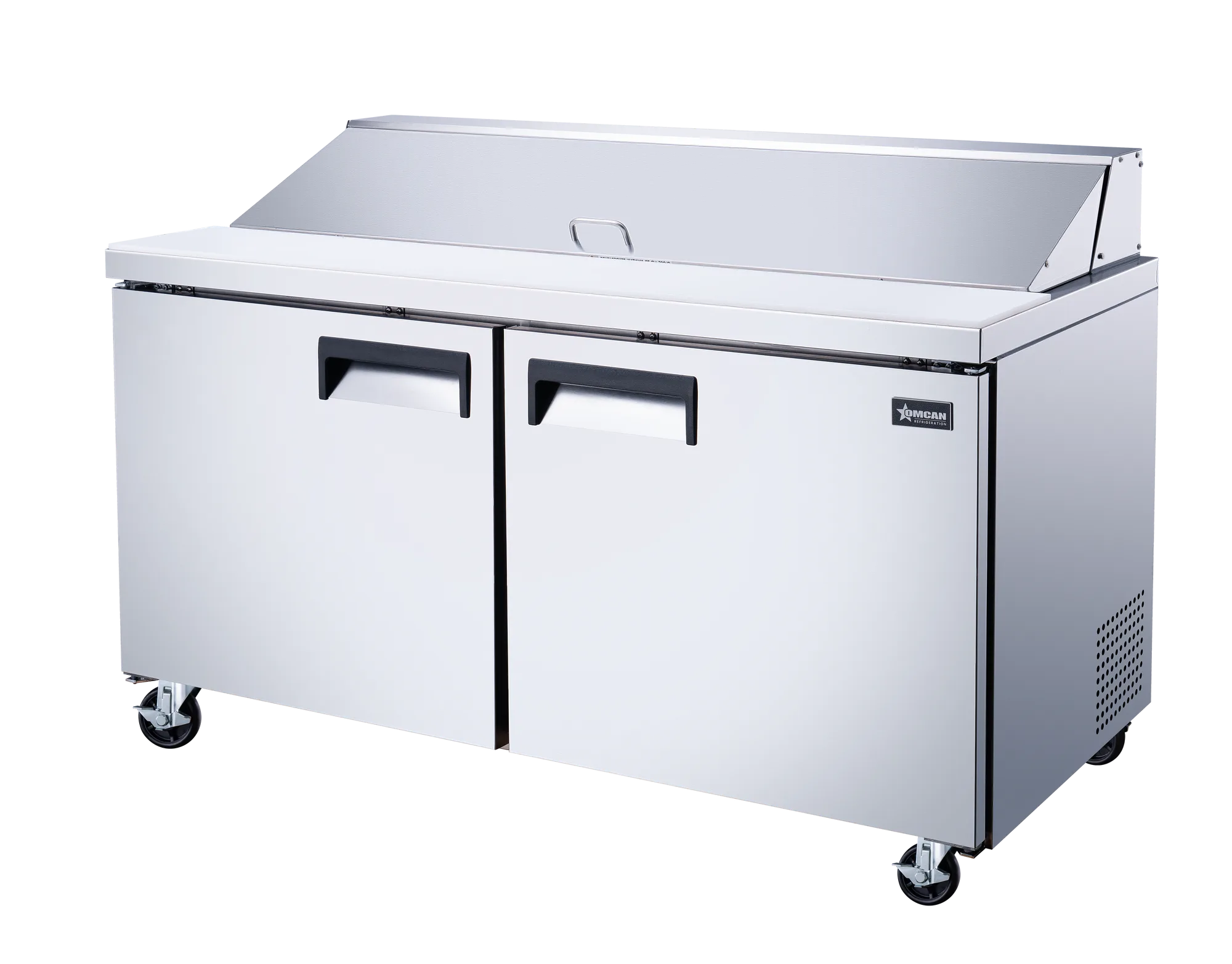 60″ Two (2) Door Refrigerated Prep Table, 15 cu. ft. (425 L), Stainless Steel