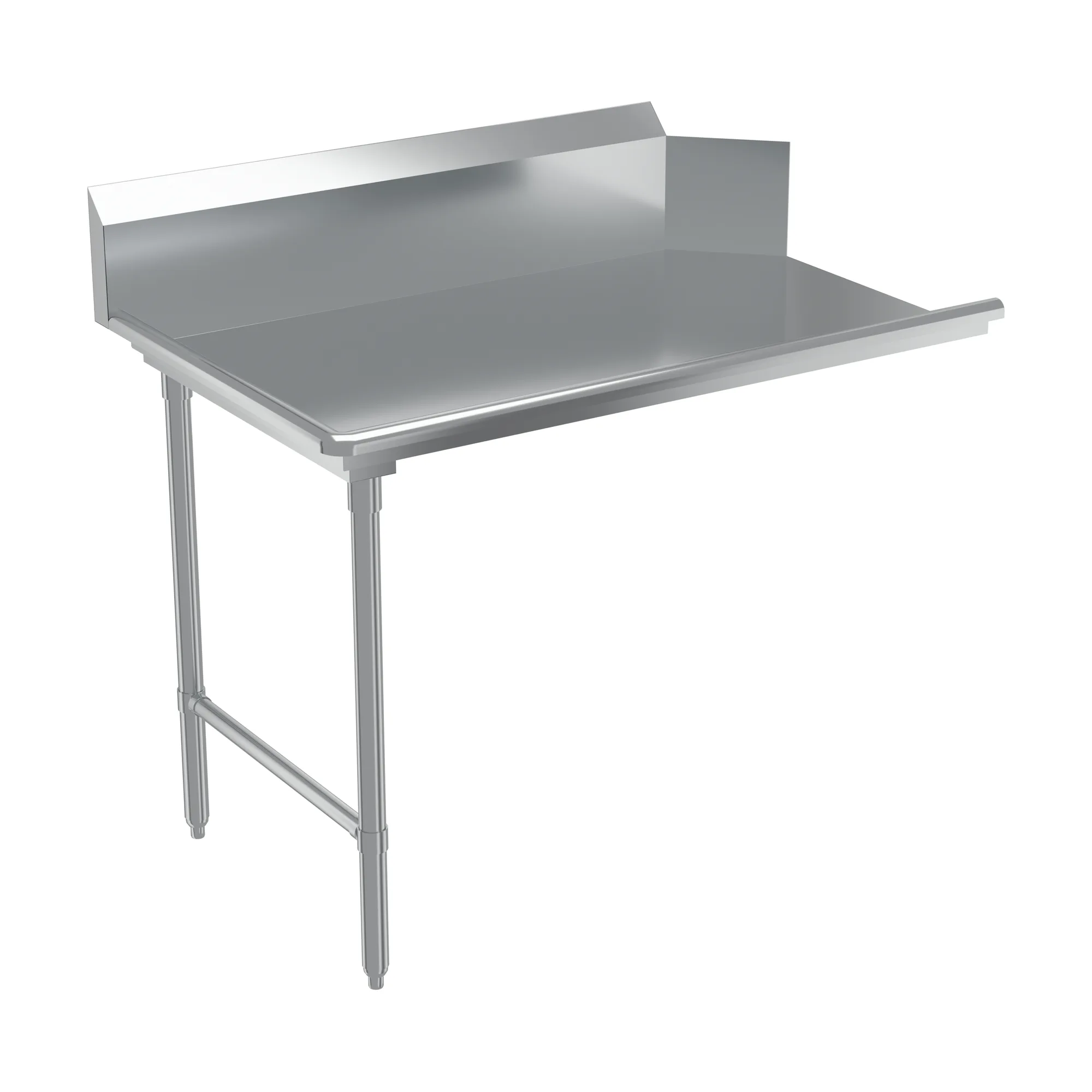 48″ 18 Gauge 304 Stainless Steel Clean Dish Table – Left Side