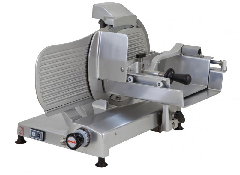 Omas S-Series 14″ Horizontal Gear-Driven Meat Slicer | Trento – 110 V, 0.4 HP