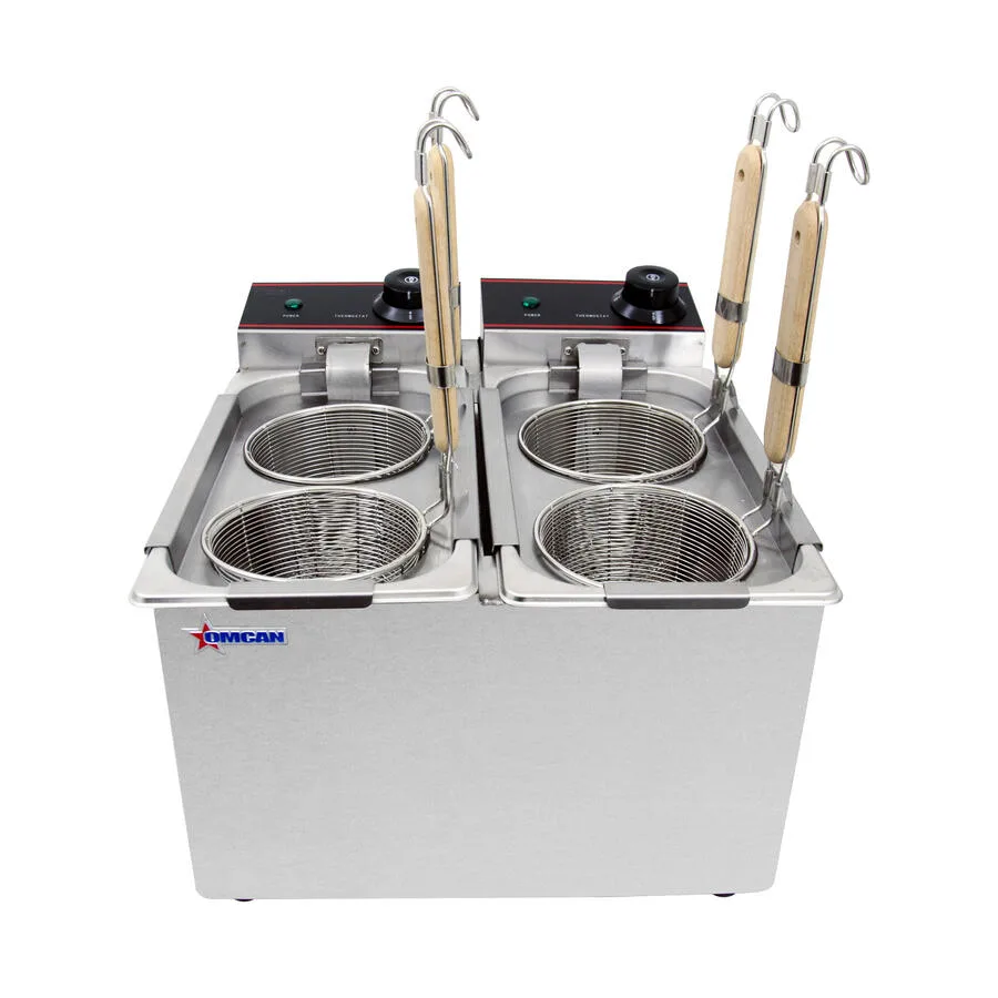 2 x 1 Gallon (4 L) Double Tank Electric Countertop Pasta Cooker (120 V)
