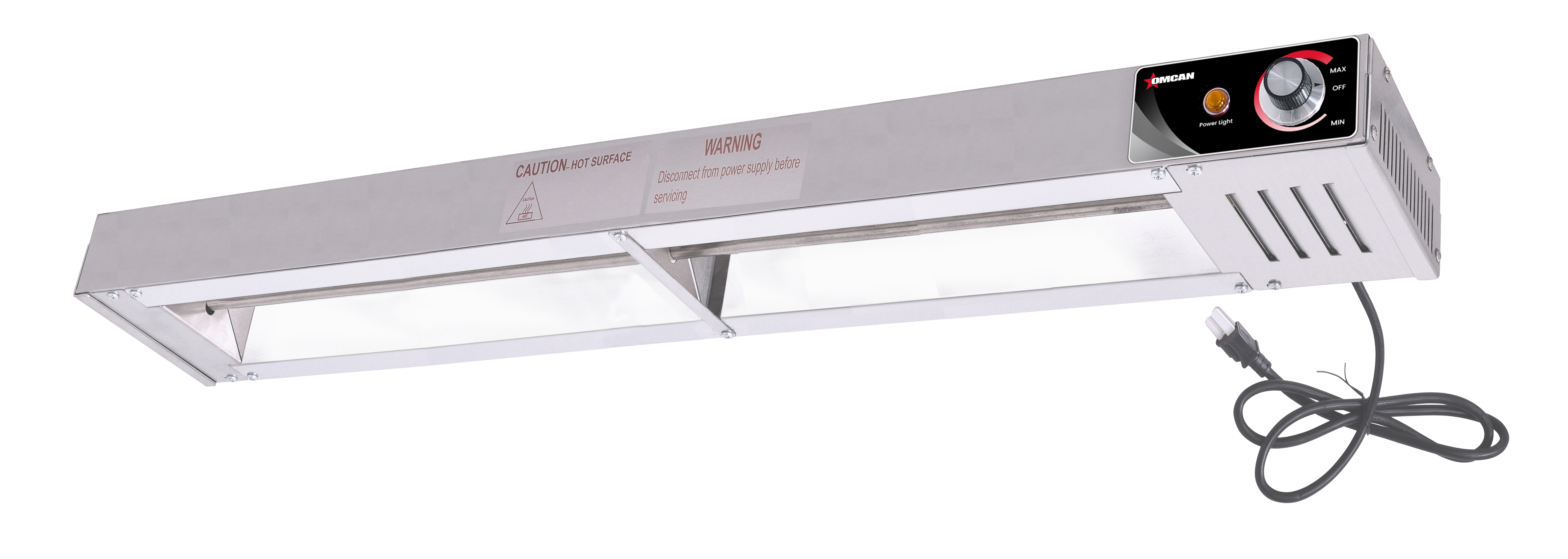24" Stainless Steel Overhead Strip Warmer