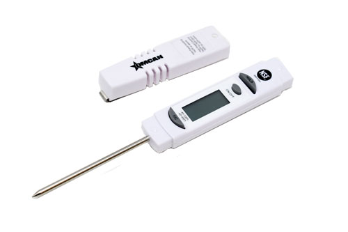 1 1/4″ Digital Thermometer LCD with Protective Sleeve