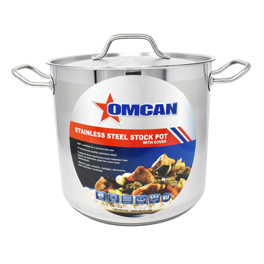 16 QT Stainless Steel Stock Pot with Cover