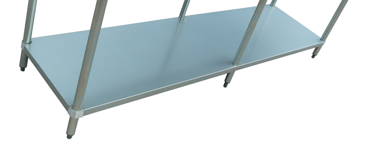 24″ x 84″ Galvanized Undershelf for 20198 and 23799 Elite Series Worktables