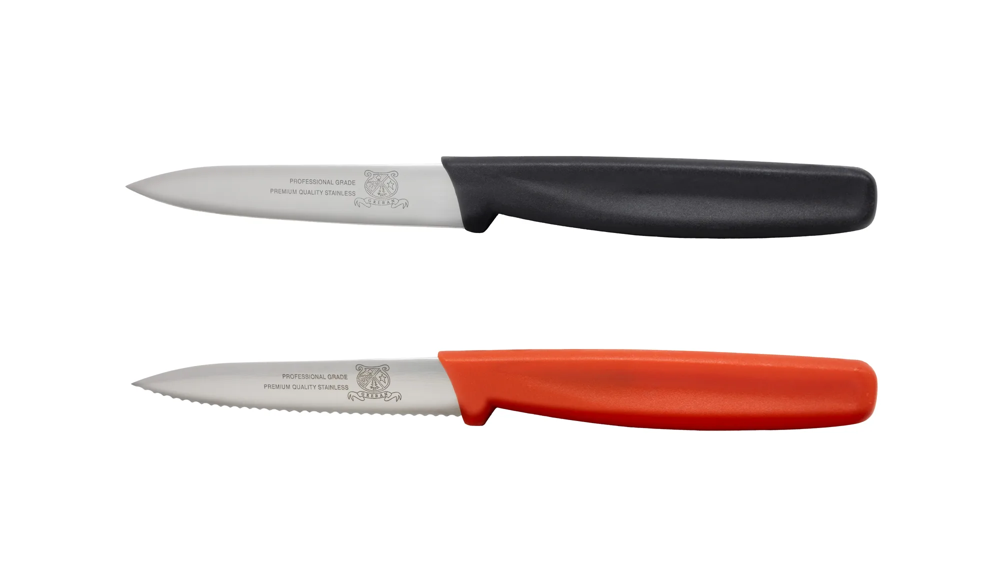 Retail-Ready 4″ Straight Paring Knife and 4″ Serrated Paring Knife