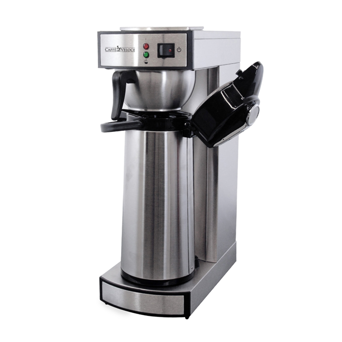 Stainless Steel Coffee Maker with 2-Liter Air Pot capacity