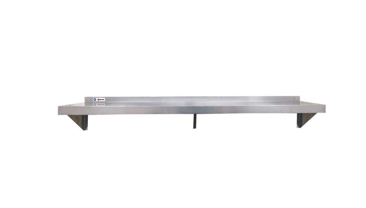 14″ x 72″ Stainless Steel Wall Shelf