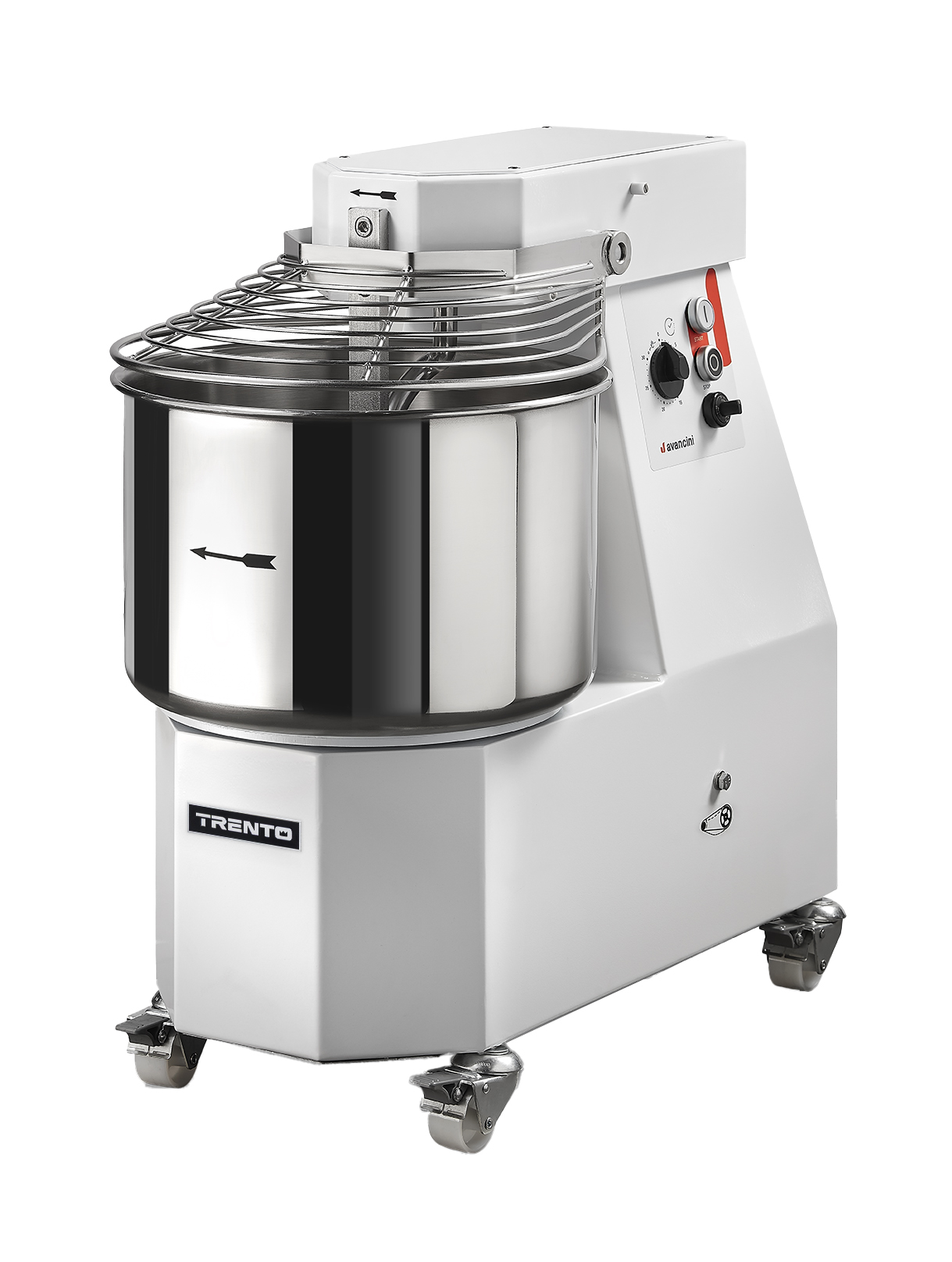 Avancini SPV25 34 qt Heavy-Duty Spiral Dough Mixer, 10-Speeds | Trento – 240 V, 1 Phase, 2.4 HP (1800 W)
