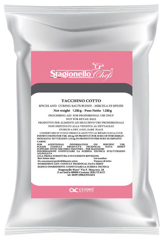 Stagionello Curing Salts and Spice Blends for Cooked Turkey 1.23 kg / bag