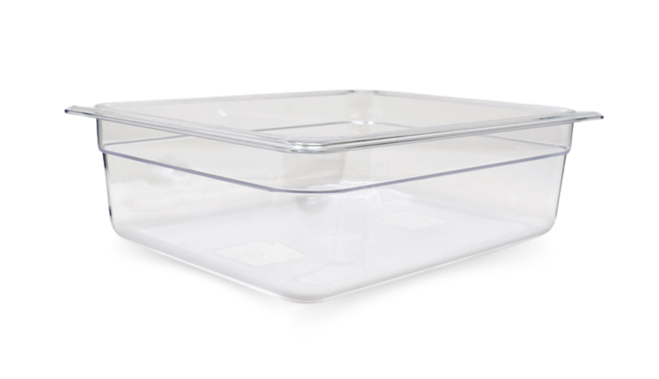 Half Size (GN 1/2) Polycarbonate Clear Food Pan, 4″ Deep