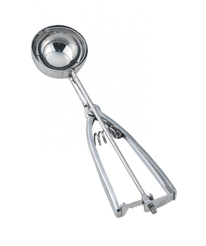 #30 Stainless Steel Squeeze Handle Ice Cream Scoop Disher – 1 1/4 oz