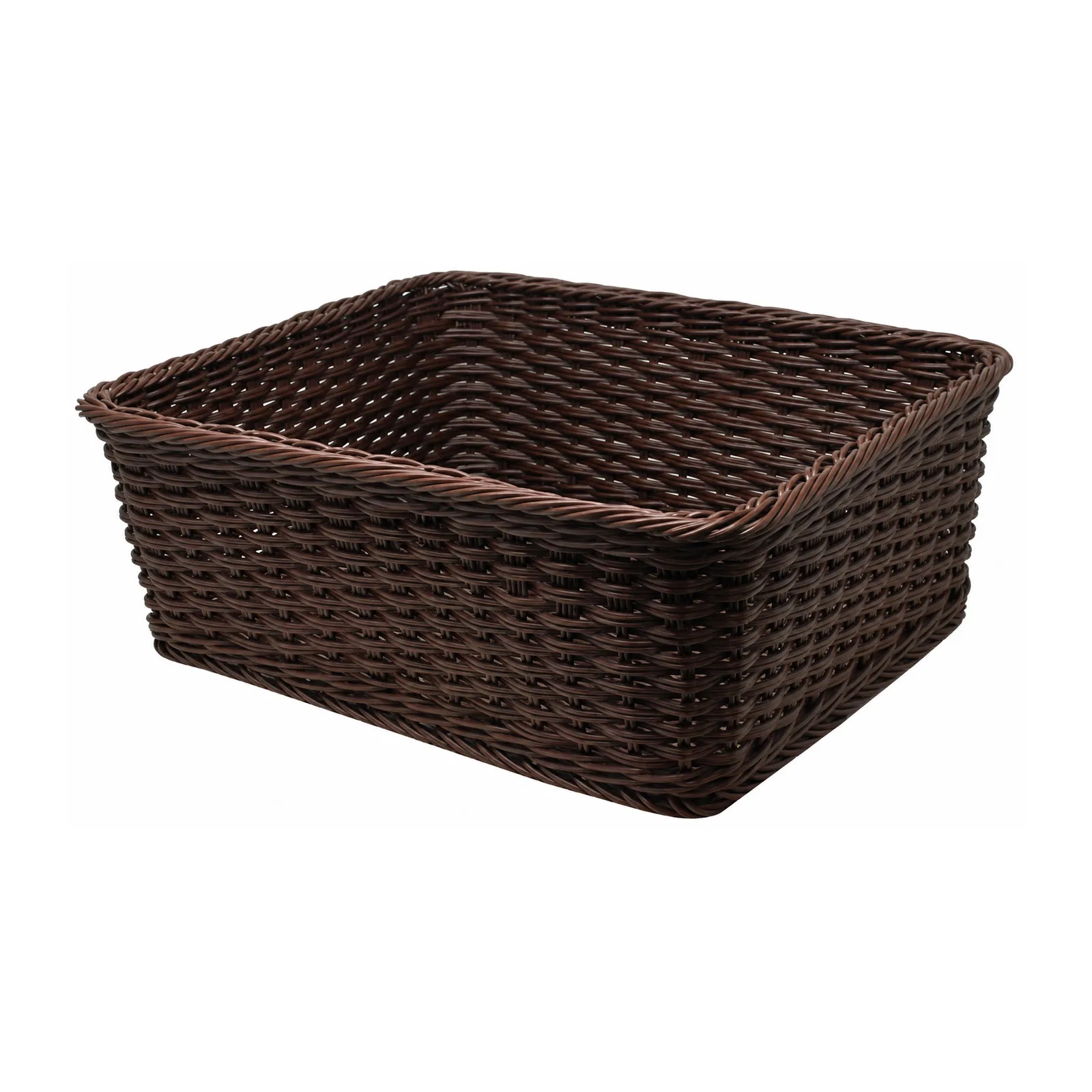 15″ x 18″ x 6.5″ Rectangular Wicker Basket