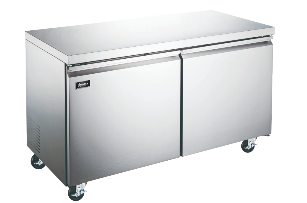 36″ Two (2) Door Undercounter Freezer, 8.7 cu. ft (246 L), Stainless Steel