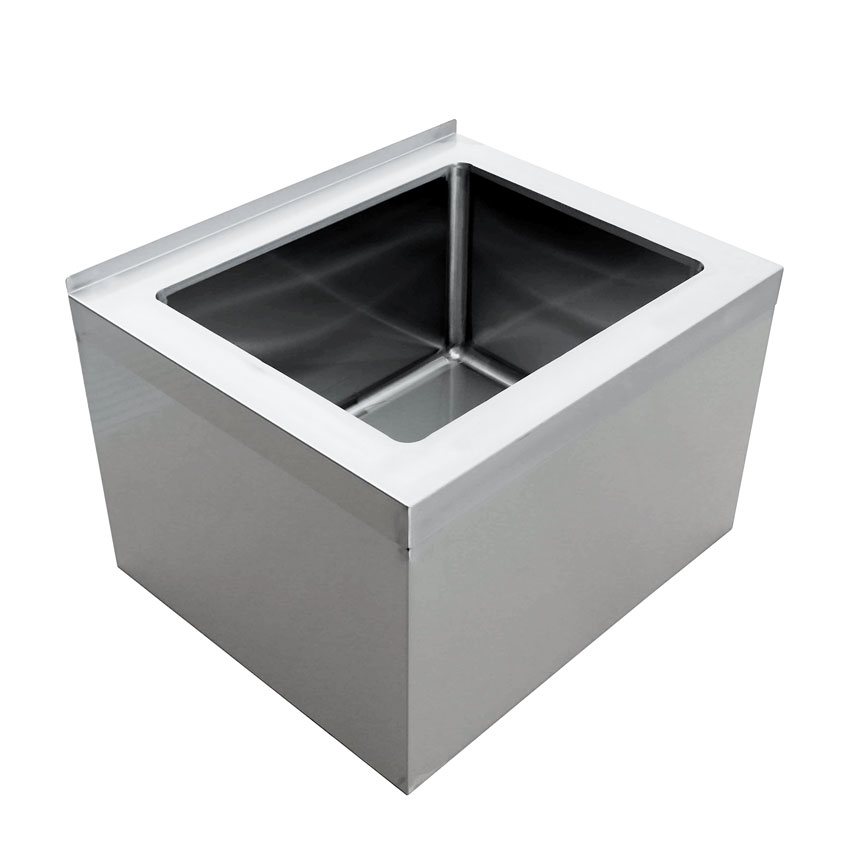 20″ x 16″ x 12″ Stainless Steel Mop Sink with Drain Basket