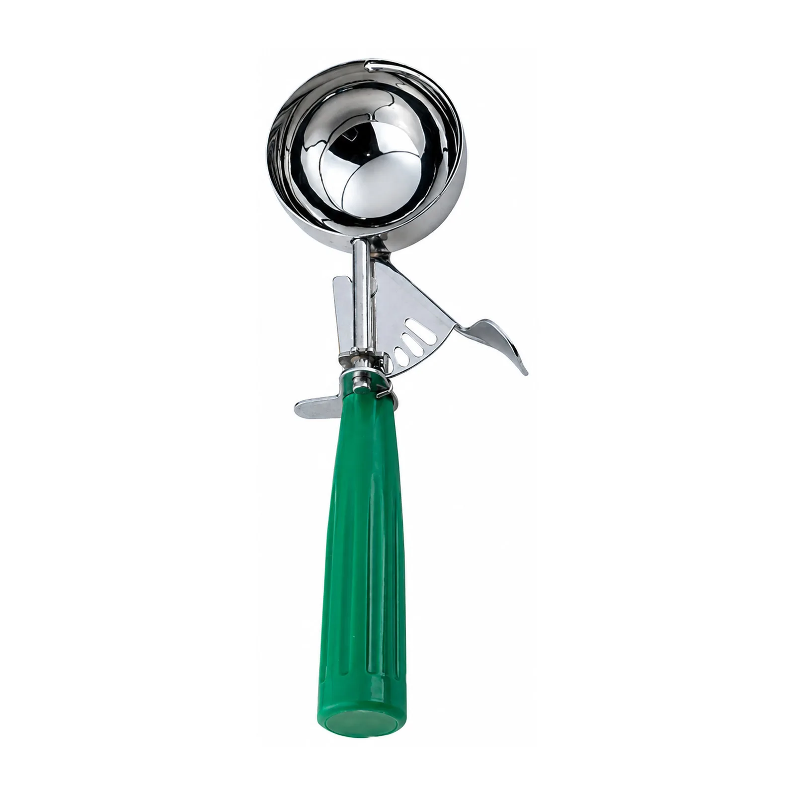 3 1/4 oz Ice Cream Disher with Green Plastic Handle (Size 12)