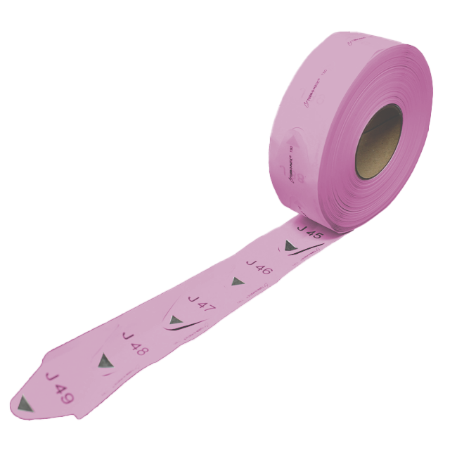 TM TICKETS T80 PINK (30 ROLLS/CASE)