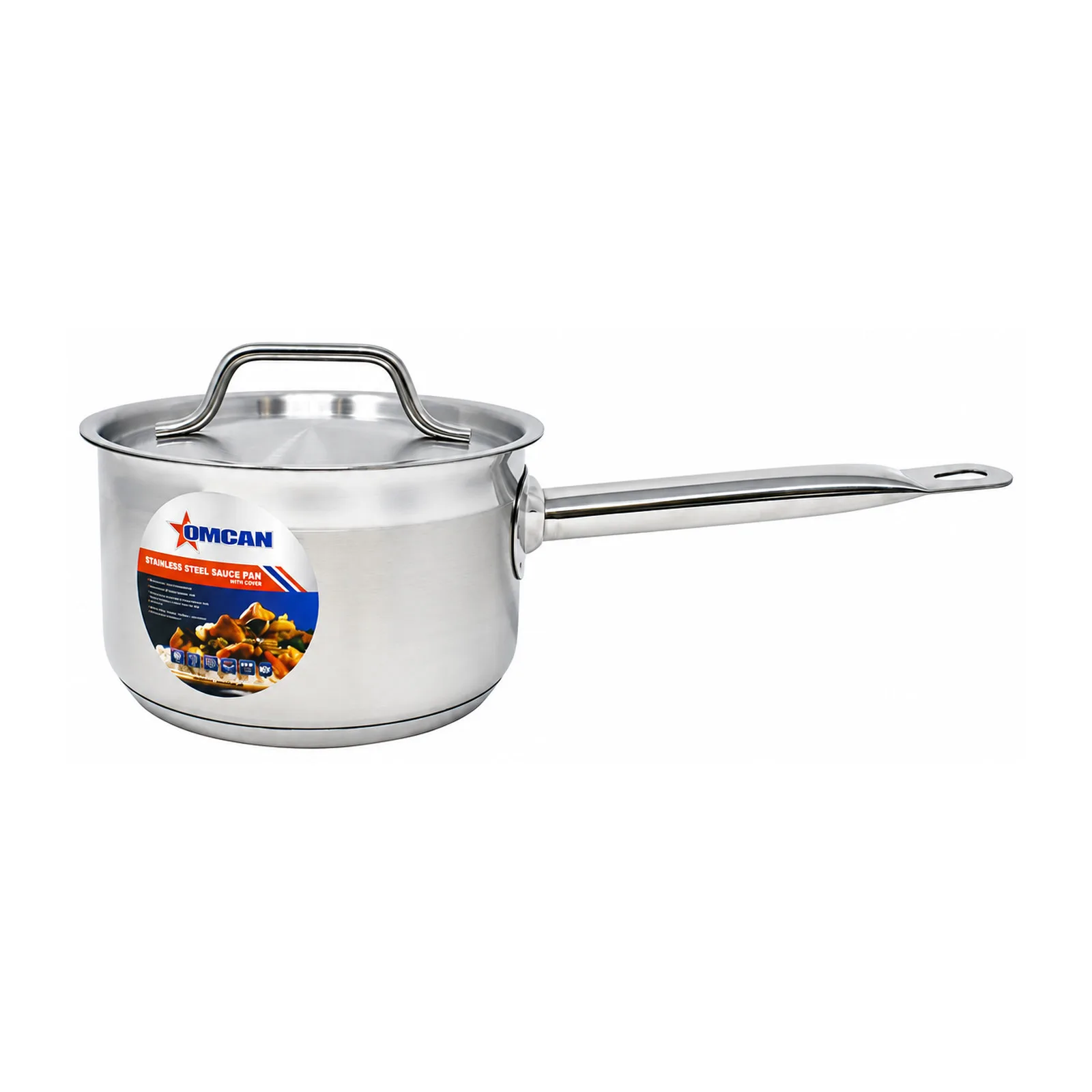 2 qt Stainless Steel Sauce Pan with Lid and Handle