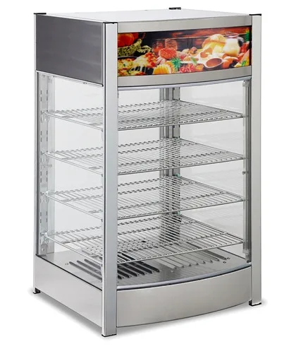 18″ Countertop Display Warmer, 4 Shelves, Sliding Doors, Full-Service 3.4 cu. ft. (97 L) Capacity – 110 V, 800 W