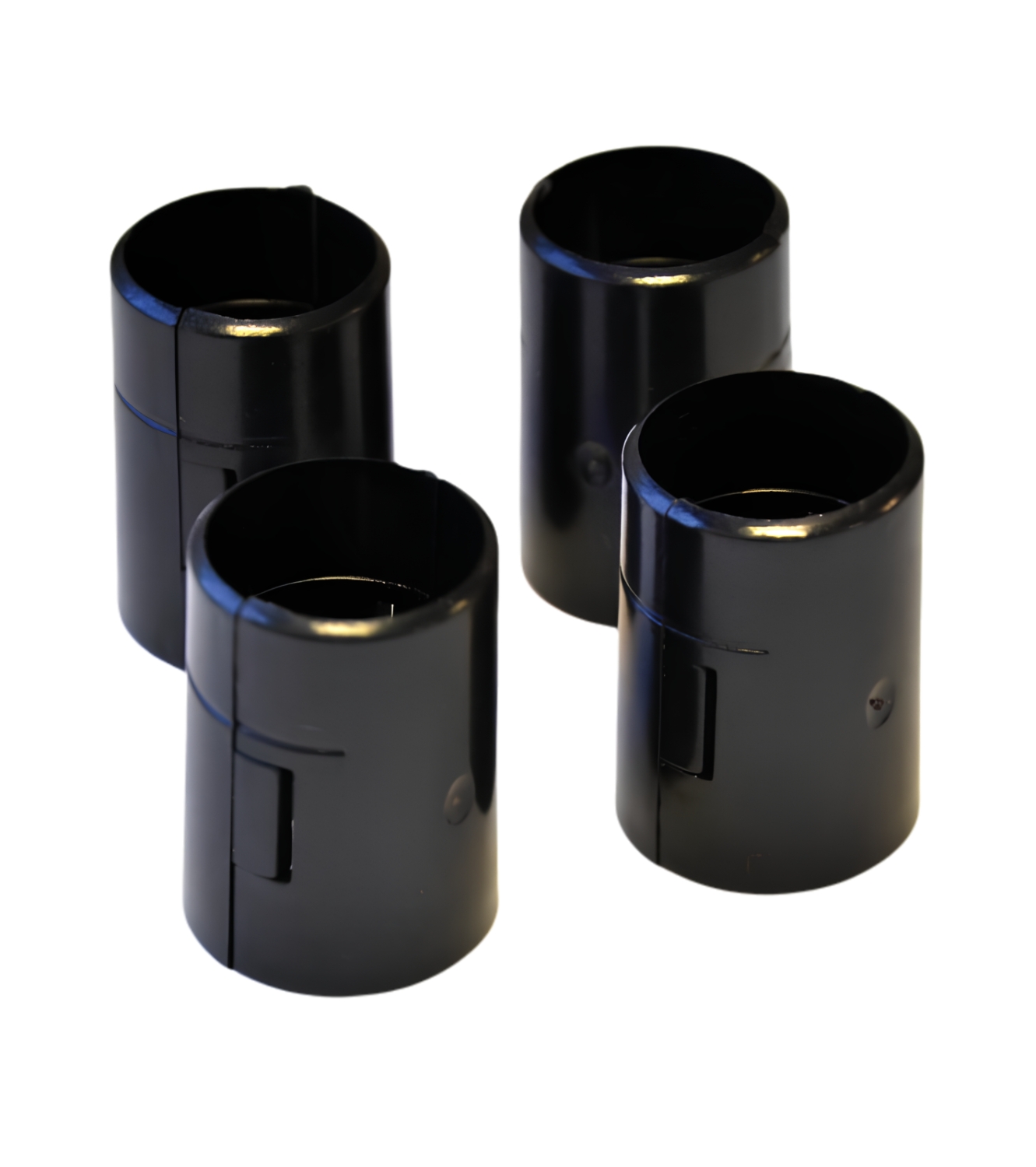Black ABS Sleeve for Chrome and Epoxy Stock Shelves - Pack of 4