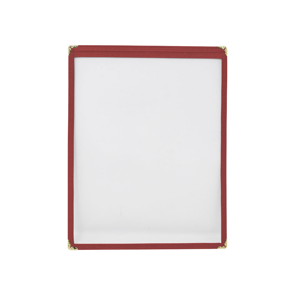 9 1/2″ x 11 3/4″ Red Single Menu Holder