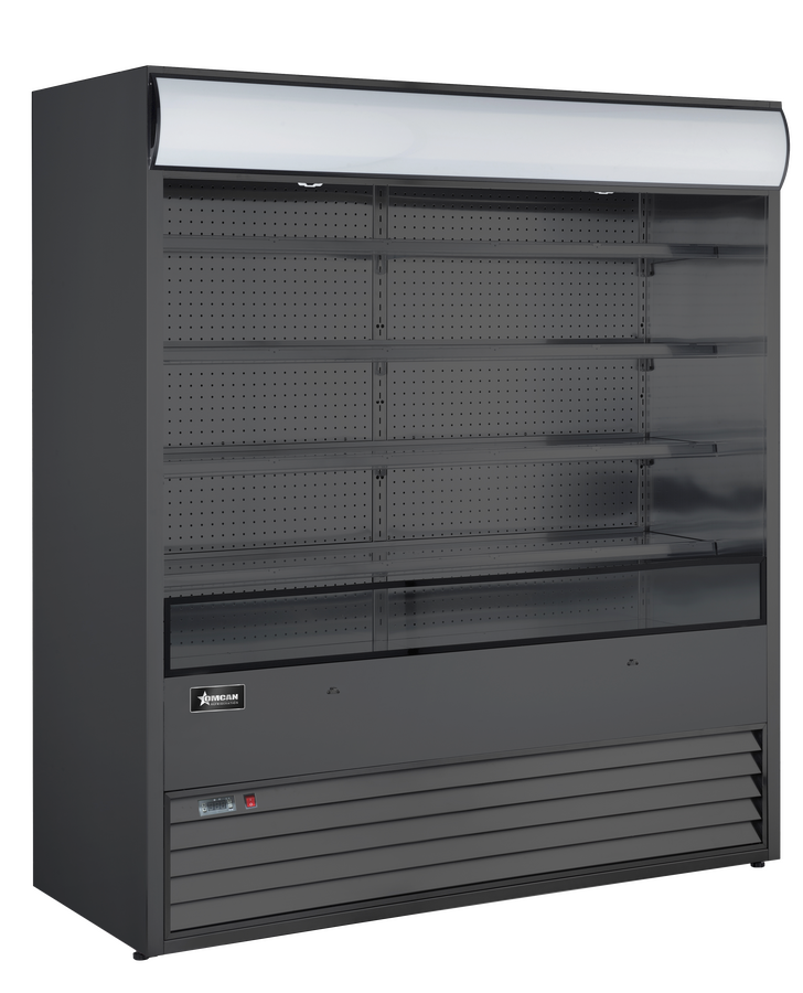 72″ Grab-and-Go Open Refrigerated Floor Self-Serve Display Case 37 cu.ft. (1048 L), All-Black