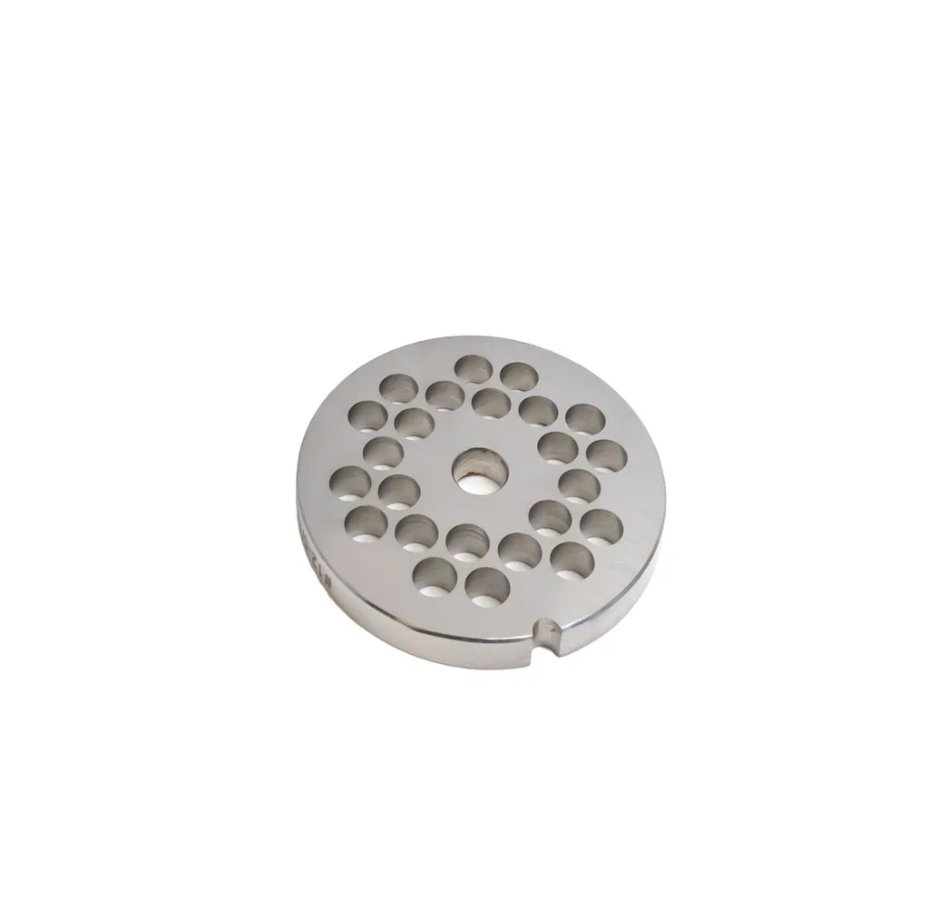 European Style #12 stainless steel plate, hubless, 8 mm (5/16″) – one notch / round